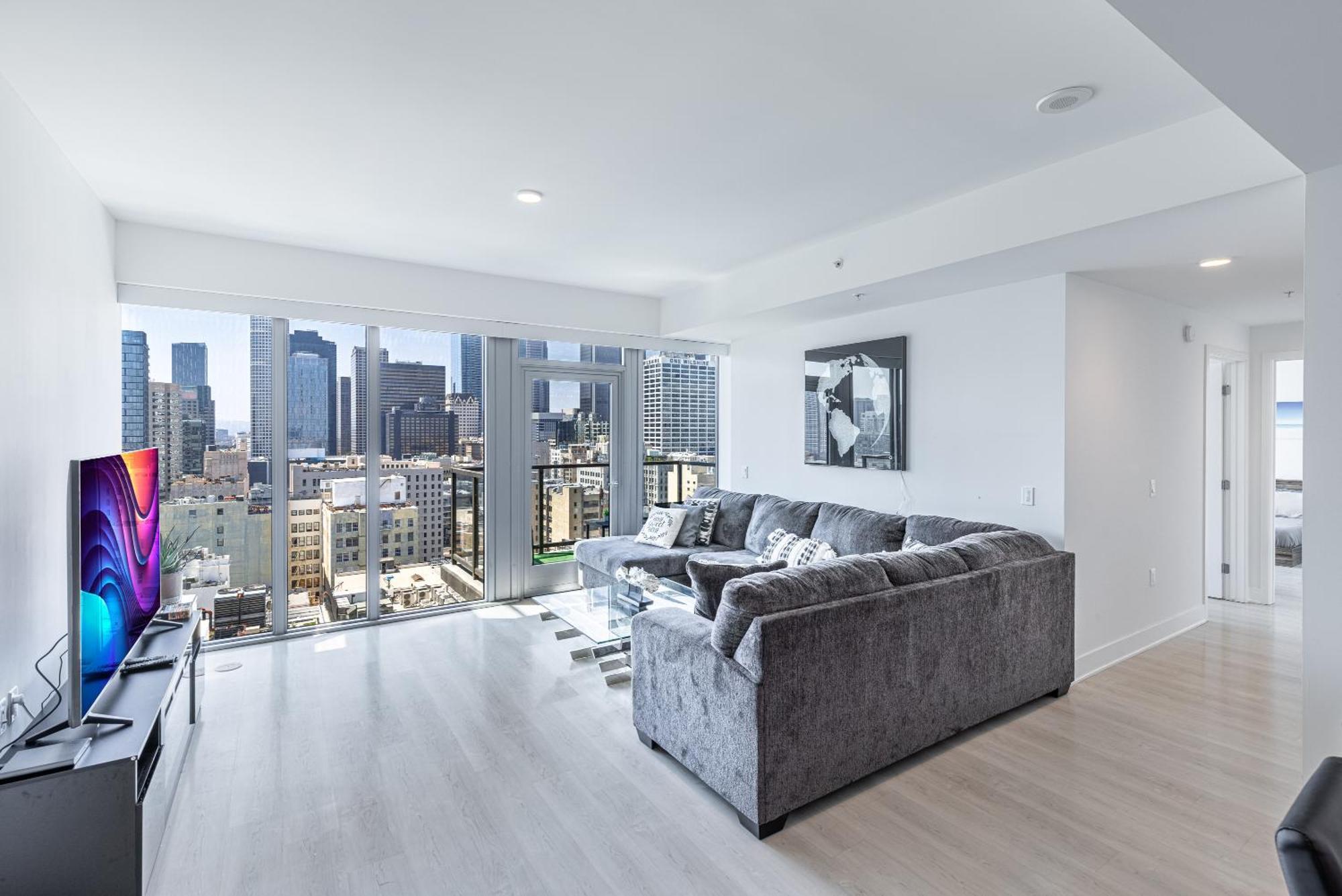 Top Floor High Rise 3 Bed Dtla Skyscraper Penthouse لوس أنجلوس المظهر الخارجي الصورة